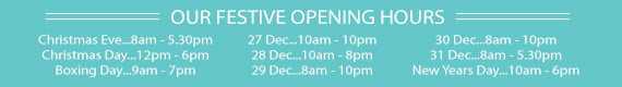 Christmas Opening Hours
